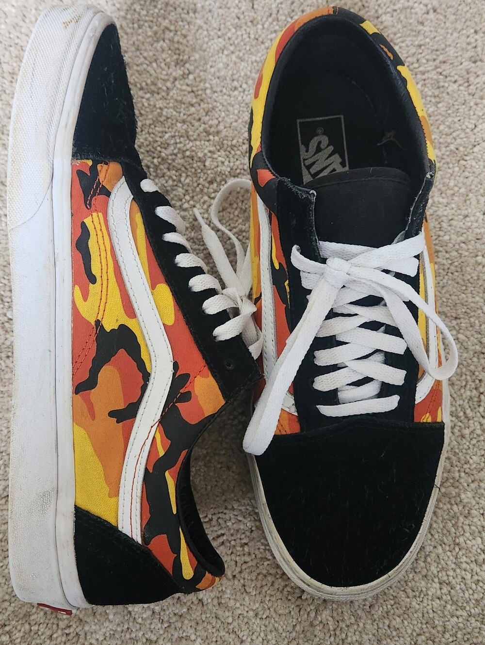 Mens Vans Old Skool Pop Camo sneakers Sz 9.5 - Picture 2 of 10